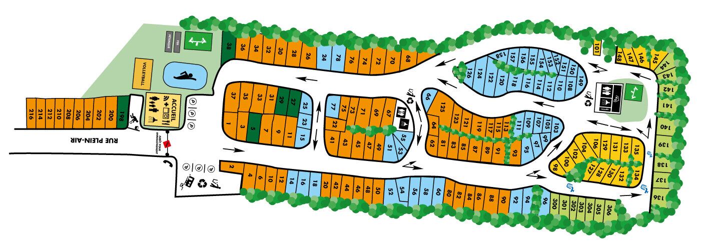 Carte du Camping de la Joie